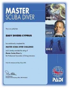 msd_certificate2 PADI Specialty Diver Programs