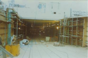 Zenobia sitting in Dry Dock fixing middle cargo deck