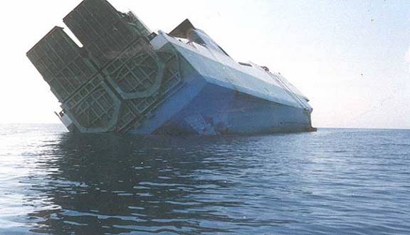 The Zenobia, a Swedish roll -on roll -off ferry. In Cyprus