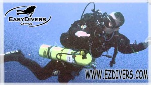PADI Tec 45 courses cyprus. Tec rec diving on the Zenobia wreck in Cyprus with technical dive equipment.