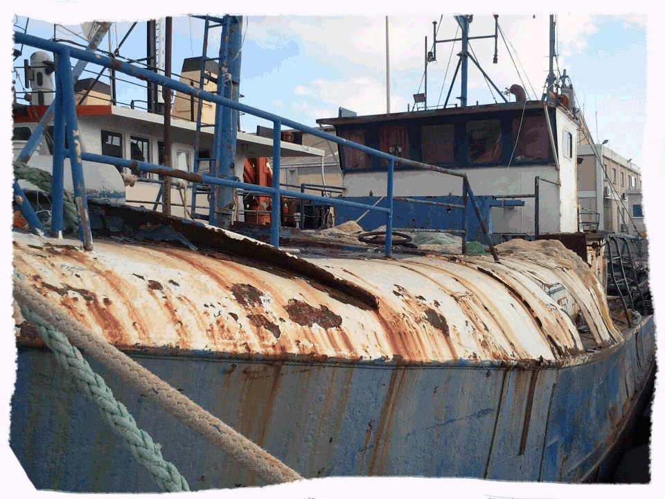 Nemesis Wreck Protaras Cyprus. New ship wreck for artificial reef.