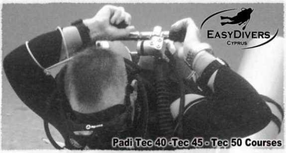 tecrec technical diver training in cyprus with easy divers cyprus