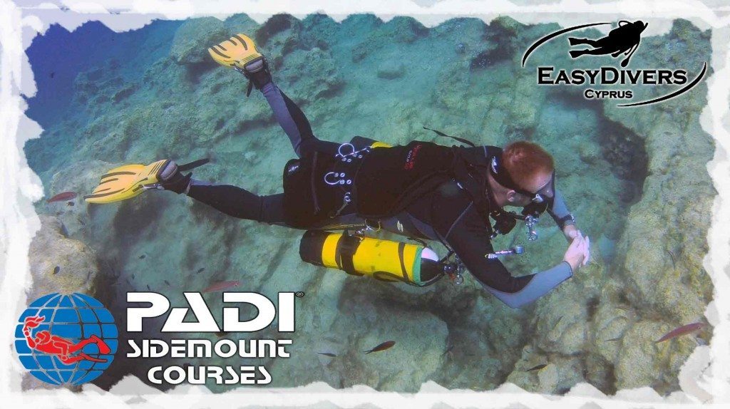 Sidemount Diving, Learn padi sidemount diver skills during your next course in Cyprus with Easy Divers Cyprus